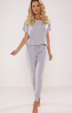 Damskie De Lafense Bielizna Homewear|Ciepłe Piżamy - Piżaa daka zara Paua 524