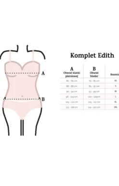 Damskie DKaren Bielizna Plus Size|Bielizna Homewear - Piżaa dwuczęściowa daka czarna z wikozy Edith