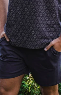 Męskie Italian Fashion Piżamy Męskie - Piżaa ęska na krótki rękaw z krótką nogawką Ricardo