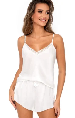 Damskie Donna Bielizna Plus Size|Piżamy Damskie Krótkie - Piżaa satynowa Tiffani 1/2