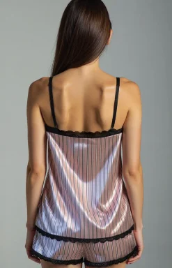 Damskie Pierre Cardin Piżamy Damskie|Piżamy Dwuczęściowe - atynowa piżaa daka Donna