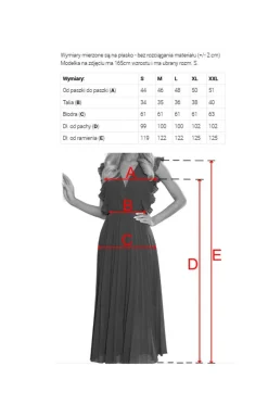Numoco Moda - Plisowana sukienka z falbankami wrzosowa 315-7 Emily