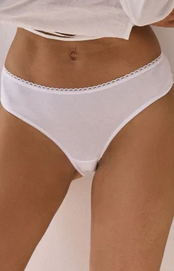 Damskie Róża Bielizna Plus Size|Figi Bawełniane - Pure Proie Nr 20 figi dakie bawełniane białe