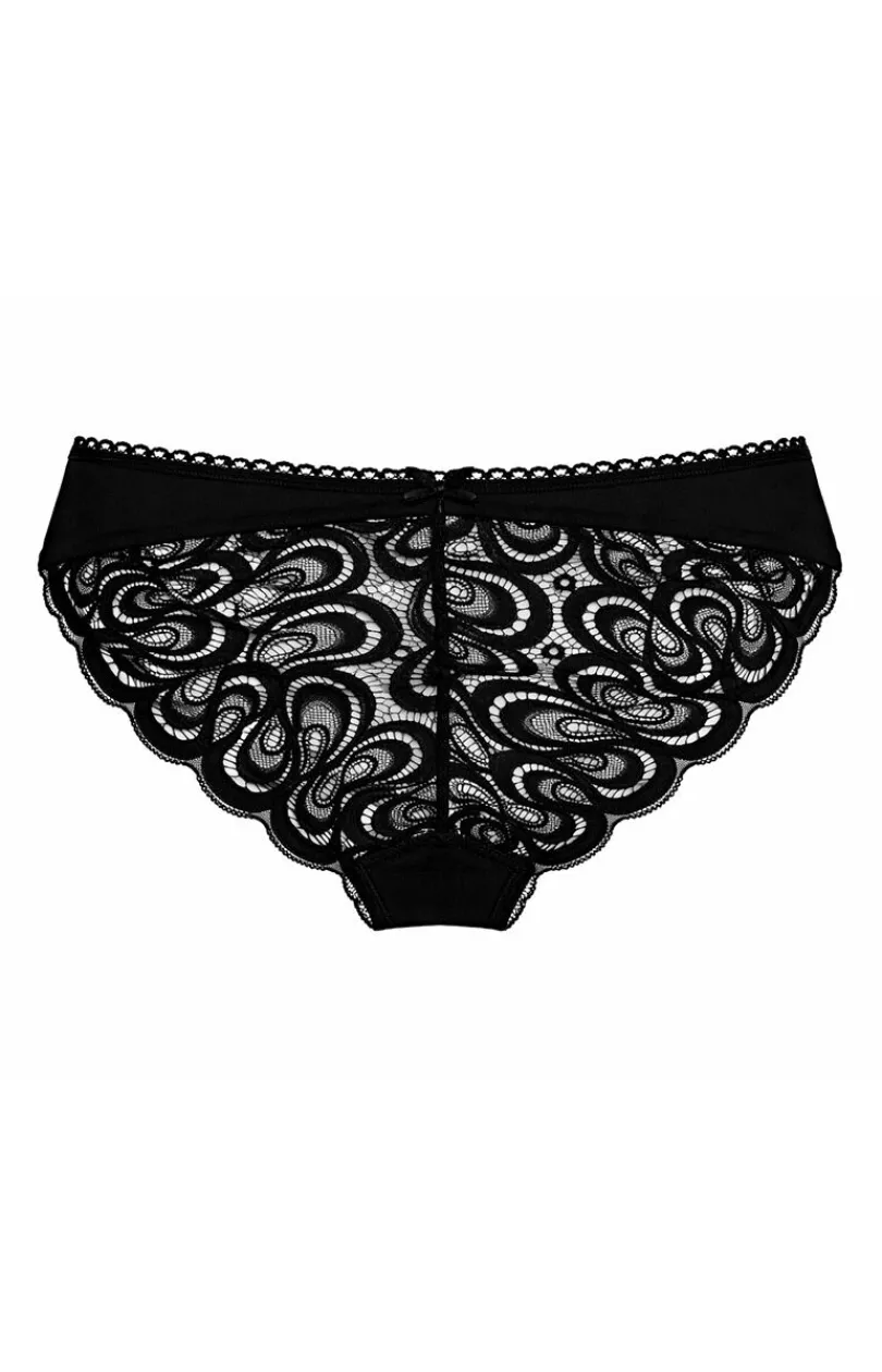 Damskie Róża Bielizna Plus Size|Figi Bawełniane - Pure Proie Nr 20 figi dakie bawełniane czarne