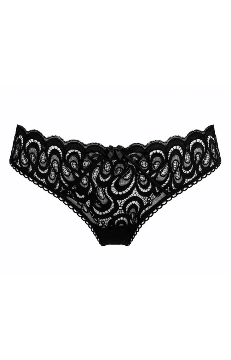 Damskie Róża Bielizna Plus Size|Figi Bawełniane - Pure Proie Nr 21 figi dakie bawełniane czarne