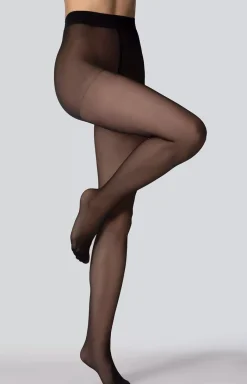 Mona Rajstopy Klasyczne|Rajstopy Plus Size - Rajstopy damskie czarne Relax 0 DEN
