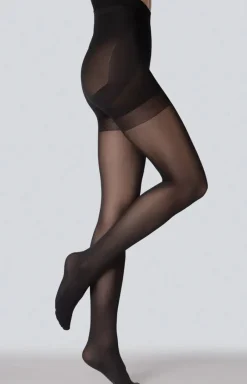 Mona Rajstopy|Rajstopy Plus Size - Rajstopy damskie micro push-up czarne 50 DEN