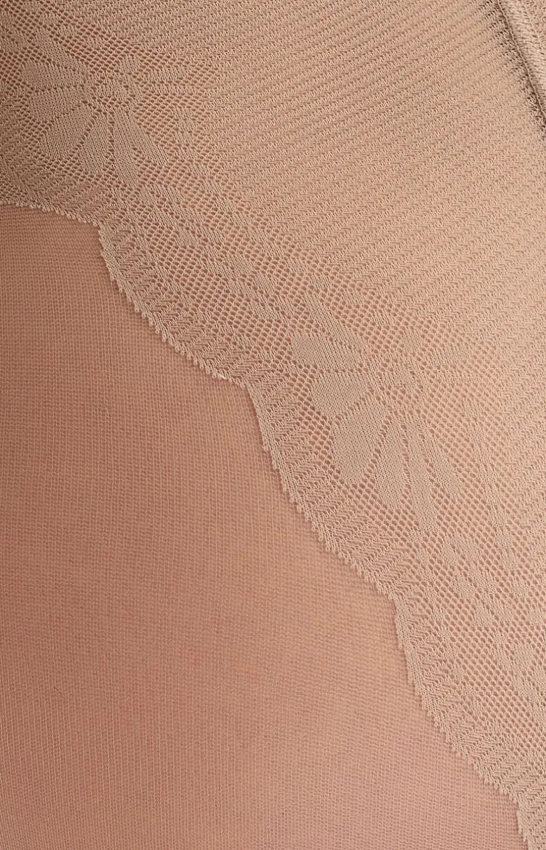 Rajstopy damskie półmatowe migdałowe 263 Bikini 40 DEN