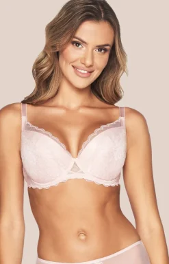 Różowy biustonosz push-up Alice PU-768