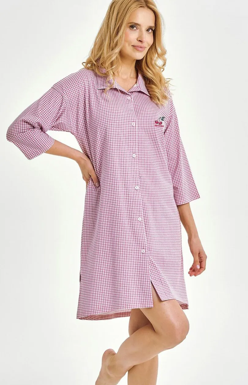 Damskie Taro Koszule Nocne|Koszule Nocne Damskie - Rozpinana kozua nocna Joiee 3436