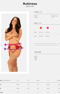 Damskie Obsessive Pasy Do Pończoch|Pasy Do Pończoch - Rubinesa pas i stringi