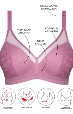 Samanta Biustonosze Push-Up|Biustonosze Usztywniane - biustonosz usztywniany bez fiszbin Alex A540