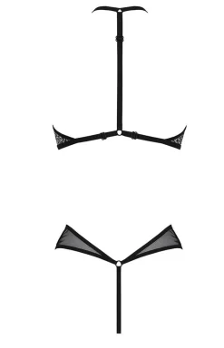 Passion Body|Body - Satara czarne body tiulowe