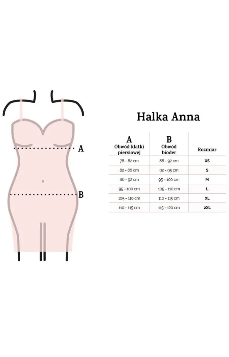 Satynowa koszulka nocna granatowa Anna