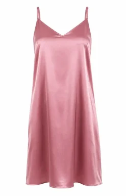 Damskie Momenti per me Koszule Nocne Damskie|Bielizna Plus Size - atynowa kozuka nocna pudrowy róż Buh Fizz