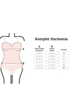 Satynowa piżama damska z koronką czerwona Harmonia