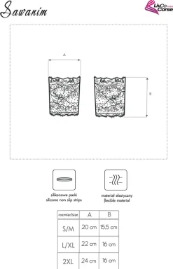 Damskie LivCo Corsetti Fashion Opaski Na Uda Przeciw Otarciom|Majtki Z Nogawkami - Sawanim opaska na uda