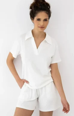 Damskie SENSIS Piżamy Damskie Krótkie|Bielizna Homewear - krótka piżaa daka dwuczęściowa ia