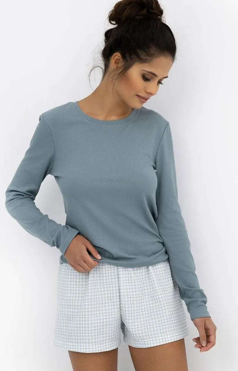 Damskie SENSIS Piżamy Dwuczęściowe|Bielizna Homewear - piżaa daska Kaityn