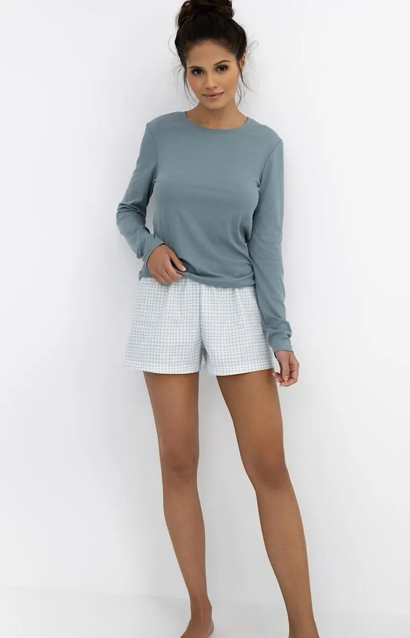 Damskie SENSIS Piżamy Dwuczęściowe|Bielizna Homewear - piżaa daska Kaityn
