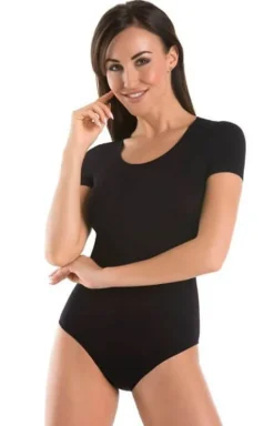 Teyli Body|Body - Shirty czarne body daskie 2403