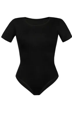 Teyli Body|Body - Shirty czarne body daskie 2403