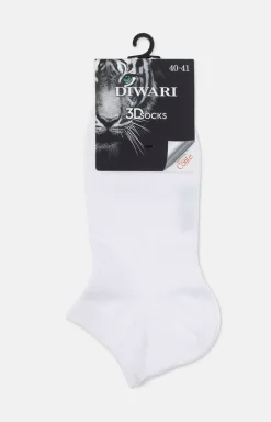 Skarpetki stopki męskie białe 3Dsocks