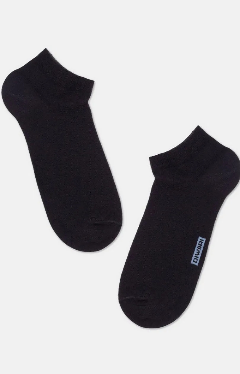 Damskie Conte Skarpety Stopki|Bawełniane Skarpetki - Skarpetki stopki męskie czarne 3Dsocks