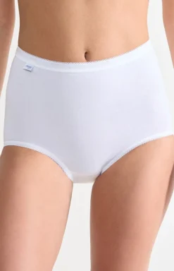 Damskie Sloggi Majtki Z Wysokim Stanem|Figi, Stringi, Panty - Basic+ Maxi białe wysokie figi damskie 100037