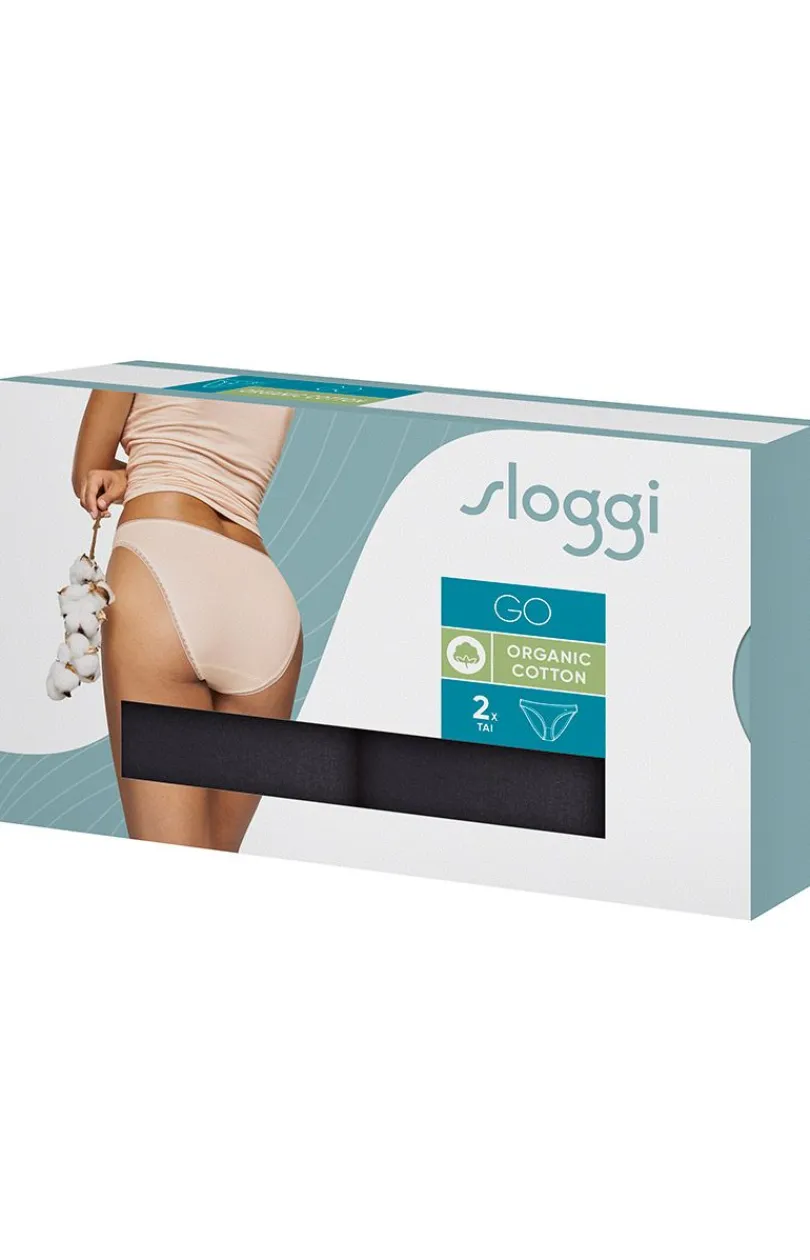 Damskie Sloggi Wielopaki Damskie|Wielopaki Damskie - bawełniane figi tai dwupak GO 10207351