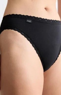 Damskie Sloggi Figi, Stringi, Panty|Figi Bawełniane - figi damskie 24/7 Cotton Lace Tai 10167195-0004