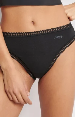 Damskie Sloggi Wielopaki Damskie|Figi Bawełniane - 3-pack figi daskie Go Crush High eg 10219672-008