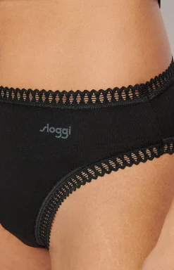 Damskie Sloggi Wielopaki Damskie|Figi Bawełniane - 3-pack figi daskie Go Crush High eg 10219672-008