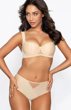 Damskie PariPari Lingerie Figi, Stringi, Panty|Figi Damskie - ophia beżowe figi dakie