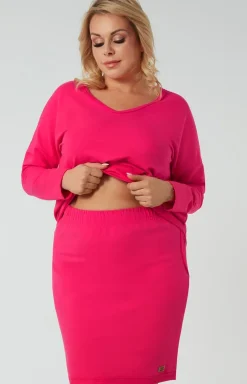 Spódnica damska mini fuksja Stella