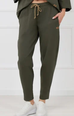 Damskie Italian Fashion Bielizna Homewear|Piżamy Damskie - podnie dreowe dakie Kaori