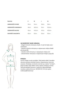 MOE Moda - Sportowa spódnica z gumą w pasie beżowa M728