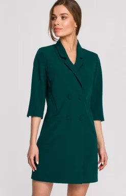 Stylove Moda - S254 sukienka żakietowa z paskiem w kolorze m