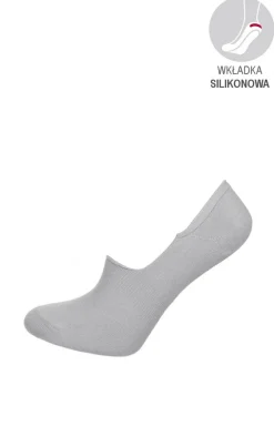 Damskie Fiore Skarpety Stopki|Skarpetki - Stopki bambusowe damskie szare Footies 04