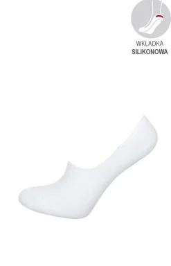 Stopki bawełniane damskie białe Footies 03