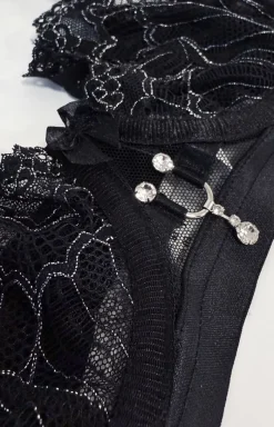 Damskie AXAMI PLUS Stringi Z Koronką|Stringi Damskie - tringi dakie koronkowe Cryta Back