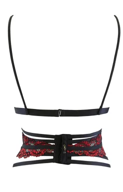 Stringi damskie z paseczkami V-10038