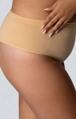 Damskie Mona Queen Size Bielizna Wyszczuplająca|Figi Modelujące - Stringi wyszczuplające ze średnim stanem czarne Smoothwear
