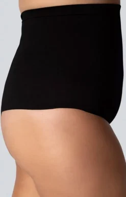 Damskie Mona Queen Size Bielizna Wyszczuplająca|Figi Modelujące - Stringi wyszczuplające z wysokim stanem czarne Smoothwear