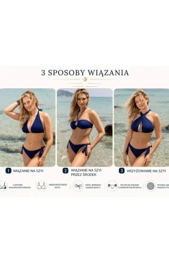 Damskie Etna Stroje Kąpielowe Dwuczęściowe|Bielizna Plus Size - Strój kąpielowy dwuczęściowy Olivia-/W 714