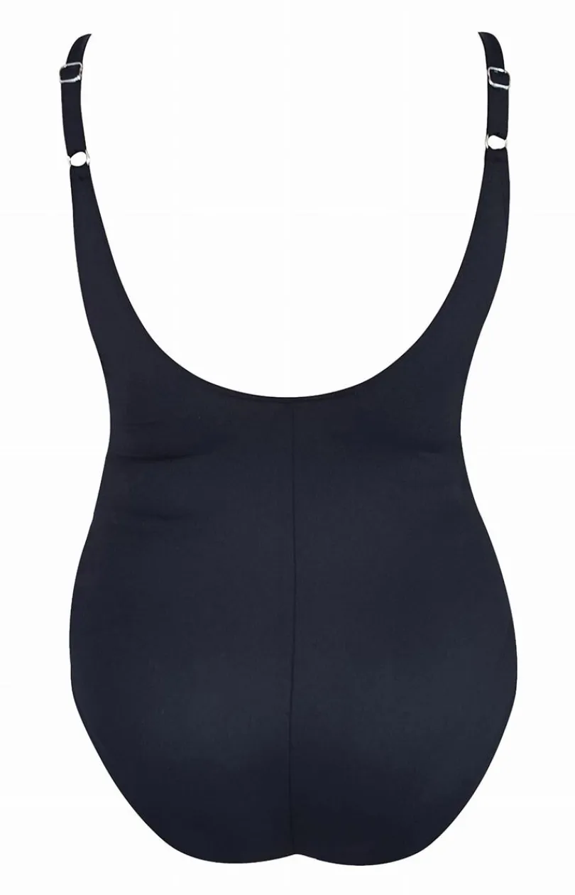 Damskie Lorin Strój Kąpielowy Na Duży Biust|Stroje Kąpielowe Jednoczęściowe - Strój kąpielowy jednoczęściowy Plus Size L4614 V1