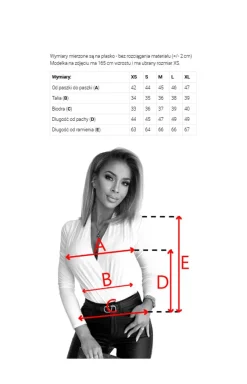 Numoco Moda - tyowe body dakie z kopertowy dekote czekoadowe 375-10
