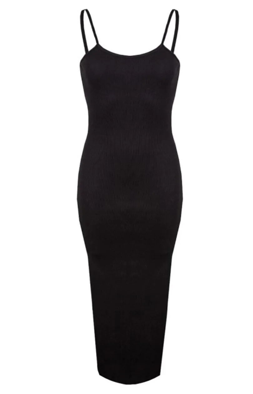 DKaren Moda - ukienka daka długa w prążek czarna DK-K-P7