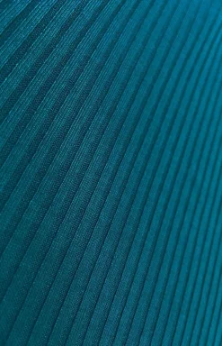 Numoco Moda - ukienka w prążki ze ściągaczami w rękawach 399-1 Lara