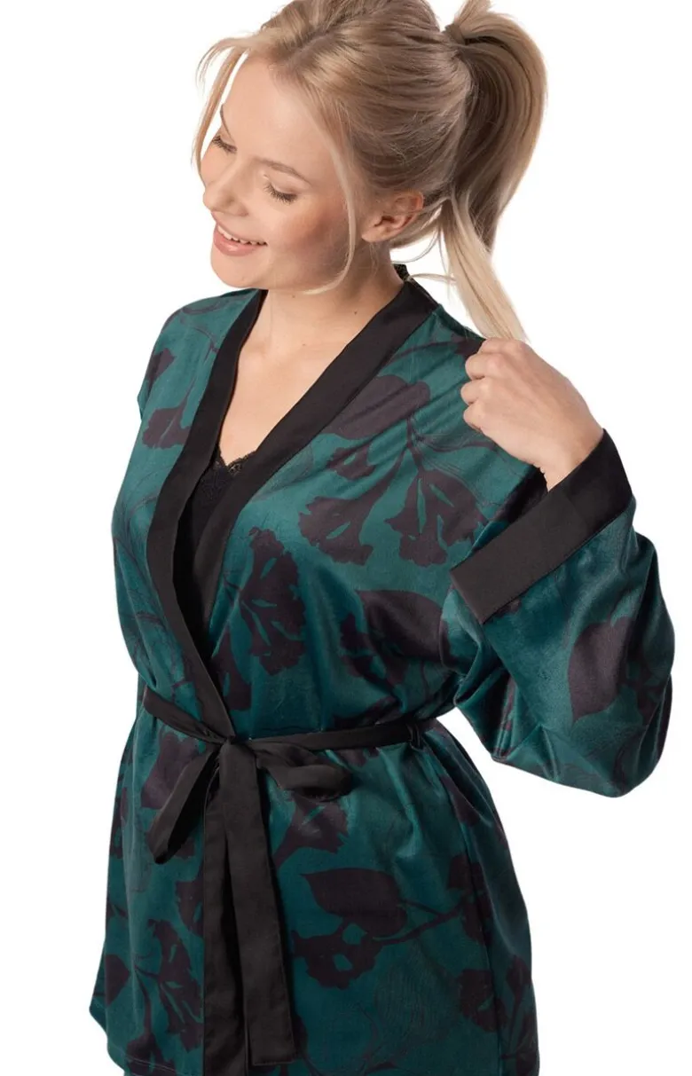 Szlafrok damski krótki kimono Juliana